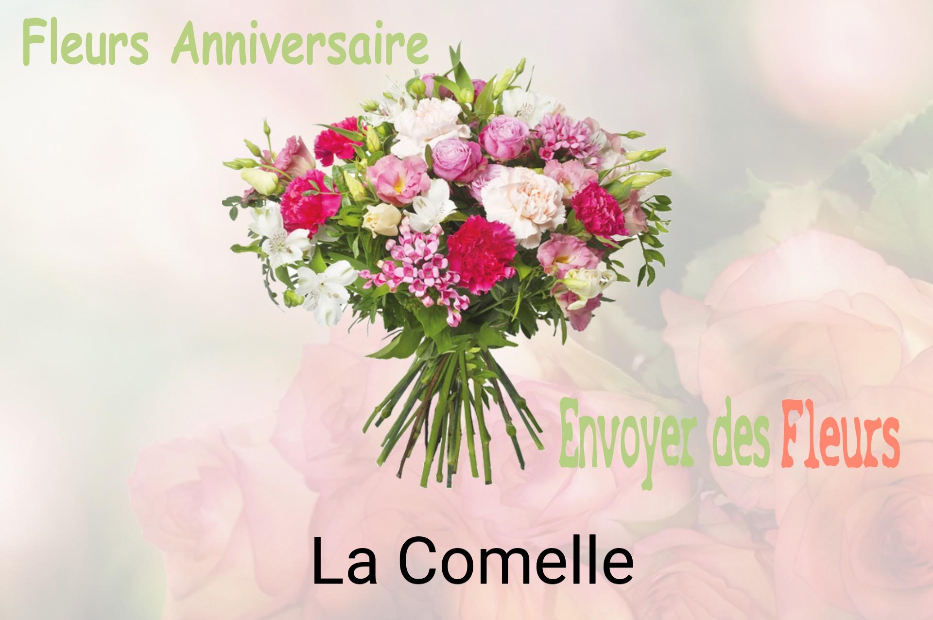 Bouquet de fleurs d’anniversaire livré à La Comelle