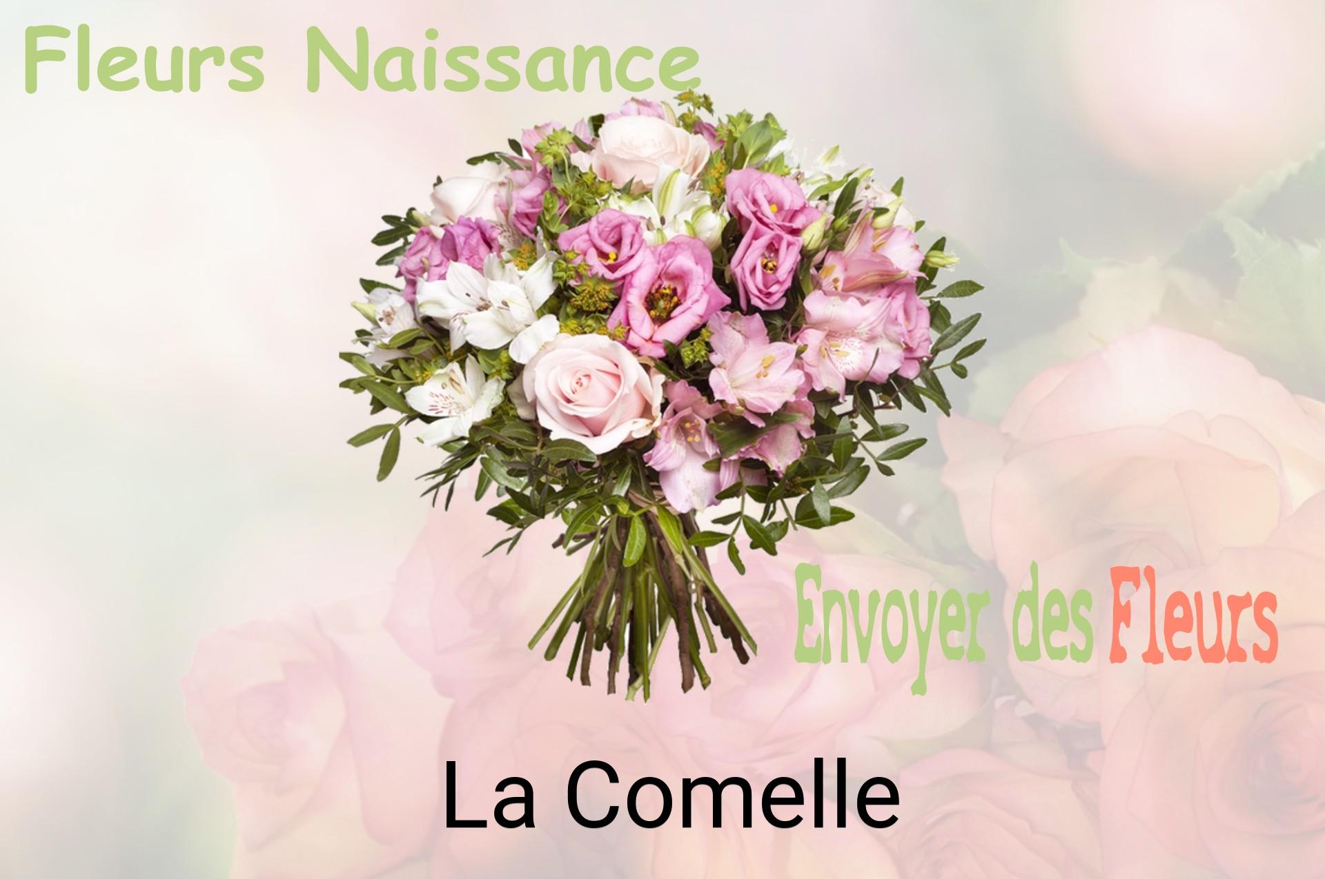 Bouquet de fleurs de naissance livré à La Comelle
